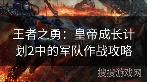 王者之勇:皇帝成长计划2中的军队作战攻略 王者之勇:皇帝成长计划2中的军队作战攻略