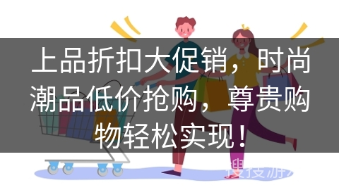 上品折扣大促销,时尚潮品低价抢购,尊贵购物轻松实现!