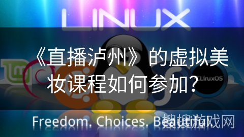 《直播泸州》的虚拟美妆课程如何参加？