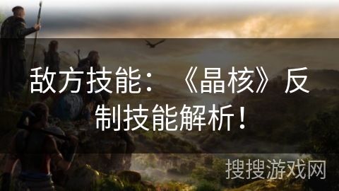 敌方技能:《晶核》反制技能解析! 敌方技能:《晶核》反制技能解析!