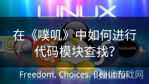在《噗叽》中如何进行代码模块查找？