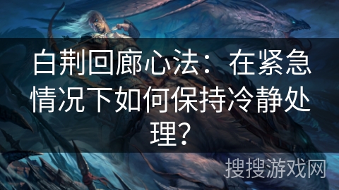 白荆回廊心法:在紧急情况下如何保持冷静处理? 白荆回廊心法:在紧急情况下如何保持冷静处理?