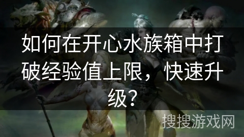 如何在开心水族箱中打破经验值上限，快速升级？