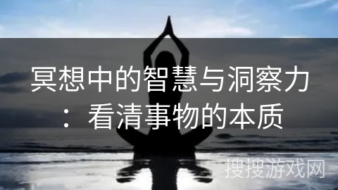 冥想中的智慧与洞察力：看清事物的本质