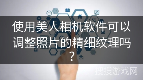 使用美人相机软件可以调整照片的精细纹理吗? 使用美人相机软件可以调整照片的精细纹理吗?
