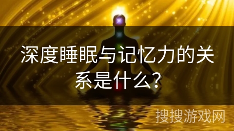 深度睡眠与记忆力的关系是什么？