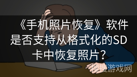 《手机照片恢复》软件是否支持从格式化的SD卡中恢复照片？