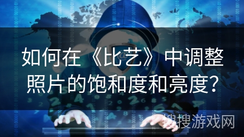 如何在《比艺》中调整照片的饱和度和亮度？
