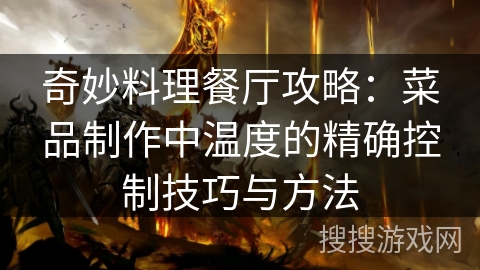 奇妙料理餐厅攻略：菜品制作中温度的精确控制技巧与方法