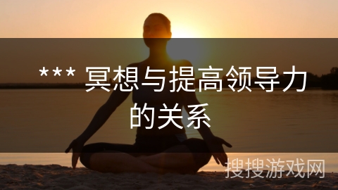 *** 冥想与提高领导力的关系 *** 冥想与提高领导力的关系