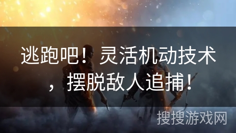 逃跑吧!灵活机动技术,摆脱敌人追捕! 逃跑吧!灵活机动技术,摆脱敌人追捕!