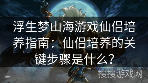 浮生梦山海游戏仙侣培养指南：仙侣培养的关键步骤是什么？