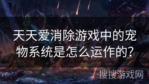 天天爱消除游戏中的宠物系统是怎么运作的？