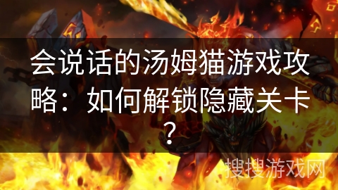 会说话的汤姆猫游戏攻略：如何解锁隐藏关卡？