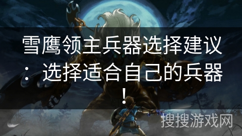 雪鹰领主兵器选择建议：选择适合自己的兵器！