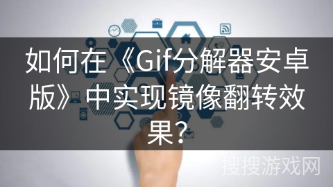 如何在《Gif分解器安卓版》中实现镜像翻转效果？