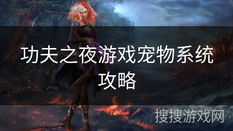 功夫之夜游戏宠物系统攻略