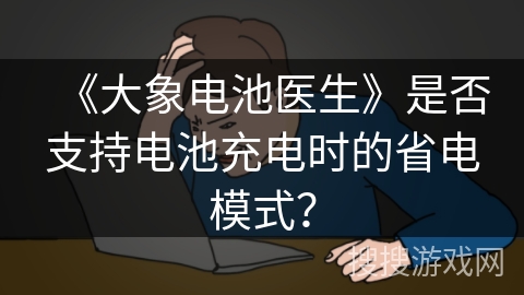 《大象电池医生》是否支持电池充电时的省电模式？