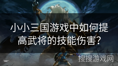 小小三国游戏中如何提高武将的技能伤害？