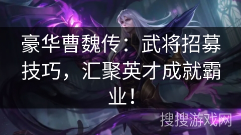 豪华曹魏传：武将招募技巧，汇聚英才成就霸业！