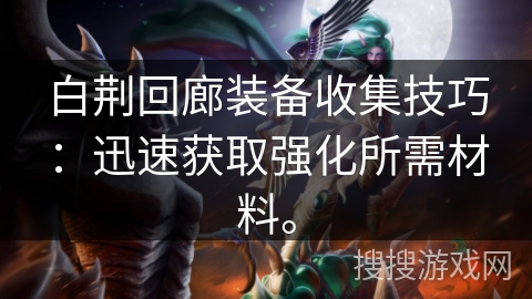白荆回廊装备收集技巧：迅速获取强化所需材料。