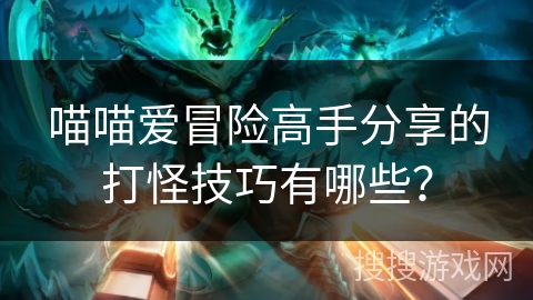 喵喵爱冒险高手分享的打怪技巧有哪些？