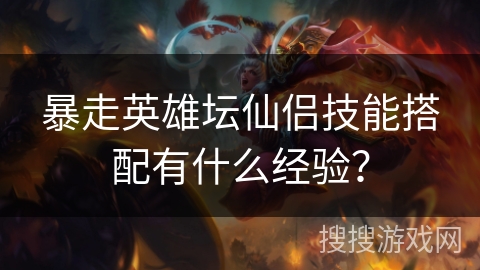 暴走英雄坛仙侣技能搭配有什么经验？