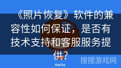 《照片恢复》软件的兼容性如何保证，是否有技术支持和客服服务提供？