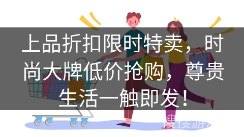 上品折扣限时特卖,时尚大牌低价抢购,尊贵生活一触即发!