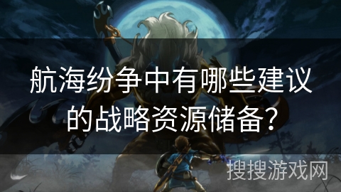 航海纷争中有哪些建议的战略资源储备？