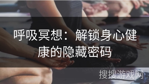 呼吸冥想：解锁身心健康的隐藏密码