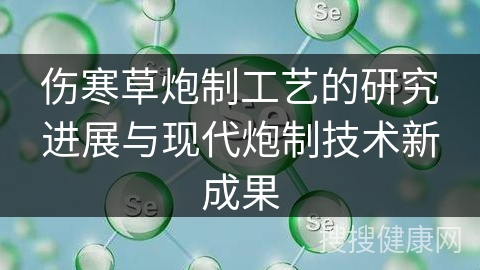 伤寒草炮制工艺的研究进展与现代炮制技术新成果