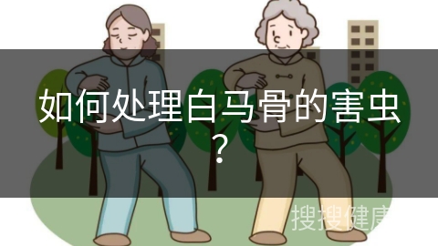 如何处理白马骨的害虫？