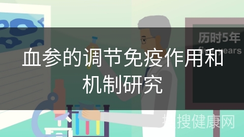 血参的调节免疫作用和机制研究