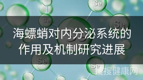 海螵蛸对内分泌系统的作用及机制研究进展