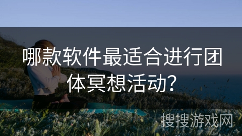 哪款软件最适合进行团体冥想活动？