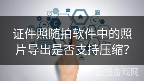 证件照随拍软件中的照片导出是否支持压缩？