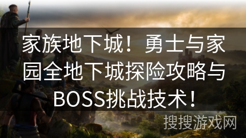 家族地下城!勇士与家园全地下城探险攻略与BOSS挑战技术! 家族地下城!勇士与家园全地下城探险攻略与BOSS挑战技术!