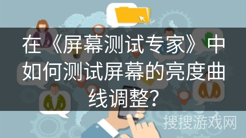 在《屏幕测试专家》中如何测试屏幕的亮度曲线调整？