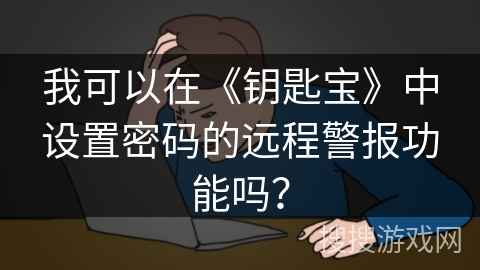 我可以在《钥匙宝》中设置密码的远程警报功能吗？