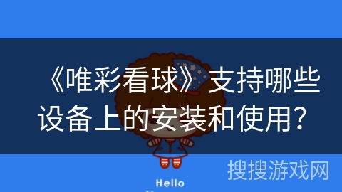 《唯彩看球》支持哪些设备上的安装和使用？