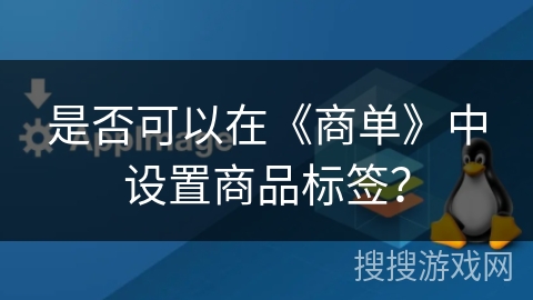 是否可以在《商单》中设置商品标签？