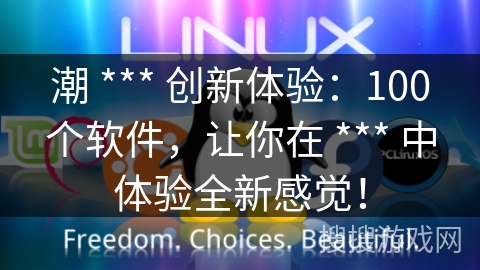 潮 *** 创新体验：100个软件，让你在 *** 中体验全新感觉！