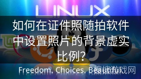 如何在证件照随拍软件中设置照片的背景虚实比例？