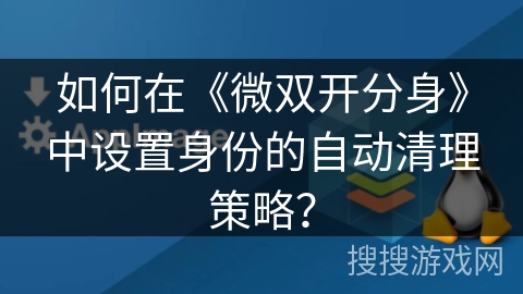 如何在《微双开分身》中设置身份的自动清理策略？