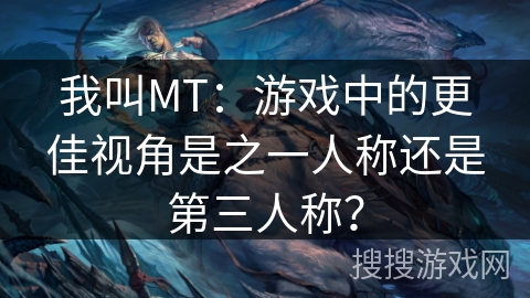 我叫MT：游戏中的更佳视角是之一人称还是第三人称？