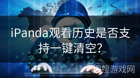 iPanda观看历史是否支持一键清空？