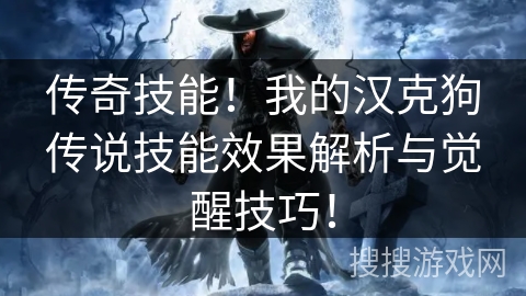 传奇技能!我的汉克狗传说技能效果解析与觉醒技巧! 传奇技能!我的汉克狗传说技能效果解析与觉醒技巧!