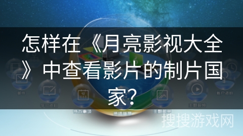 怎样在《月亮影视大全》中查看影片的制片国家？