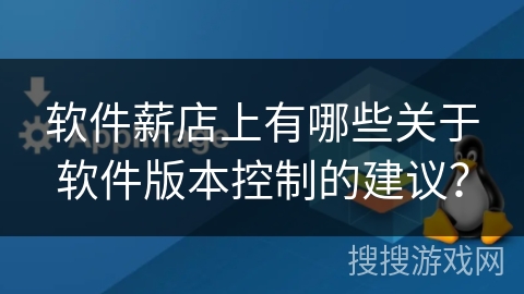 软件薪店上有哪些关于软件版本控制的建议? 软件薪店上有哪些关于软件版本控制的建议?